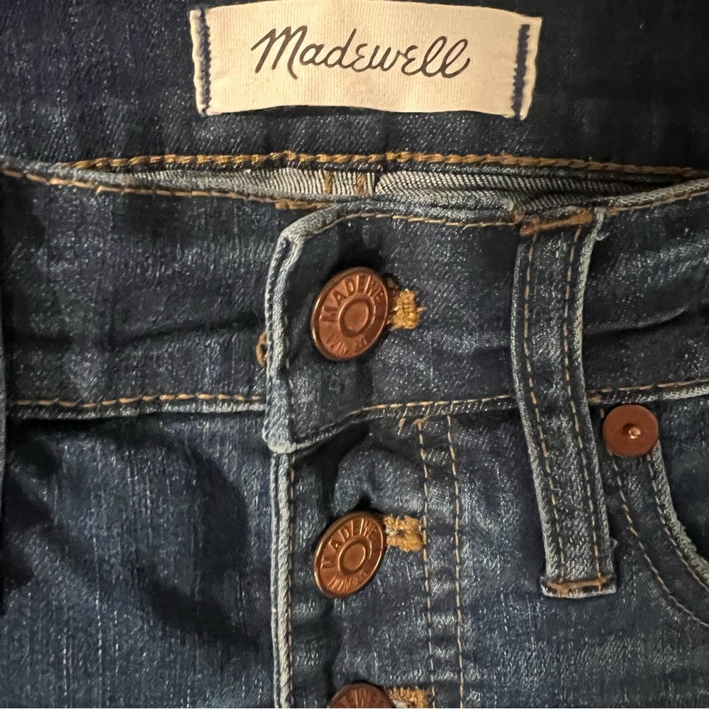 Madewell 10” high rise skinny button fly Jean size 25 - Picture 6 of 6